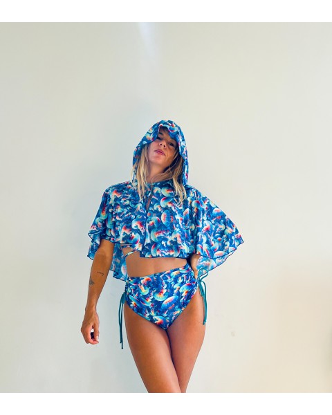 Prenda Única EDICIÓN ESPECIAL PASARELA Seda Corta Capucha Guardianas del Océano