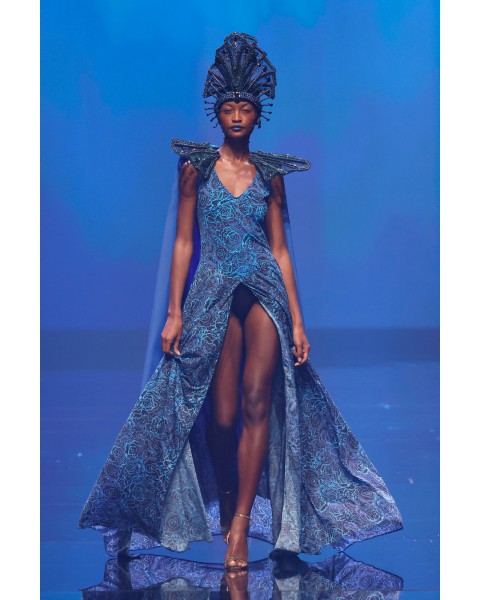 Prenda Única EDICIÓN ESPECIAL PASARELA Vestido Madre Corales Guardianas del Océano.